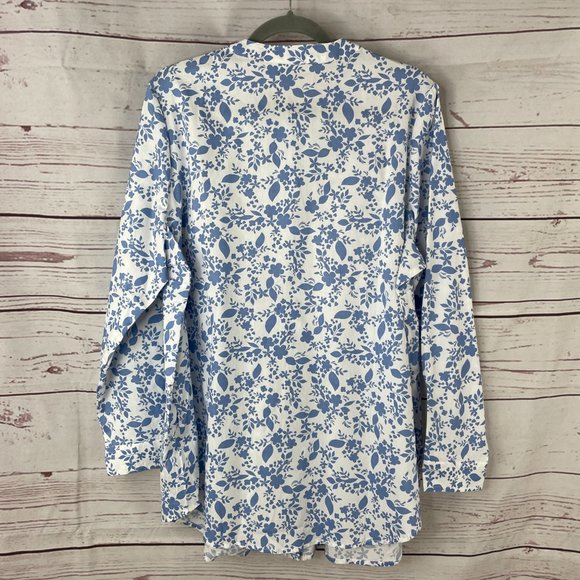 Woman Within Perfect Pintucked Shirt Size 18/20 - Picture 8 of 10